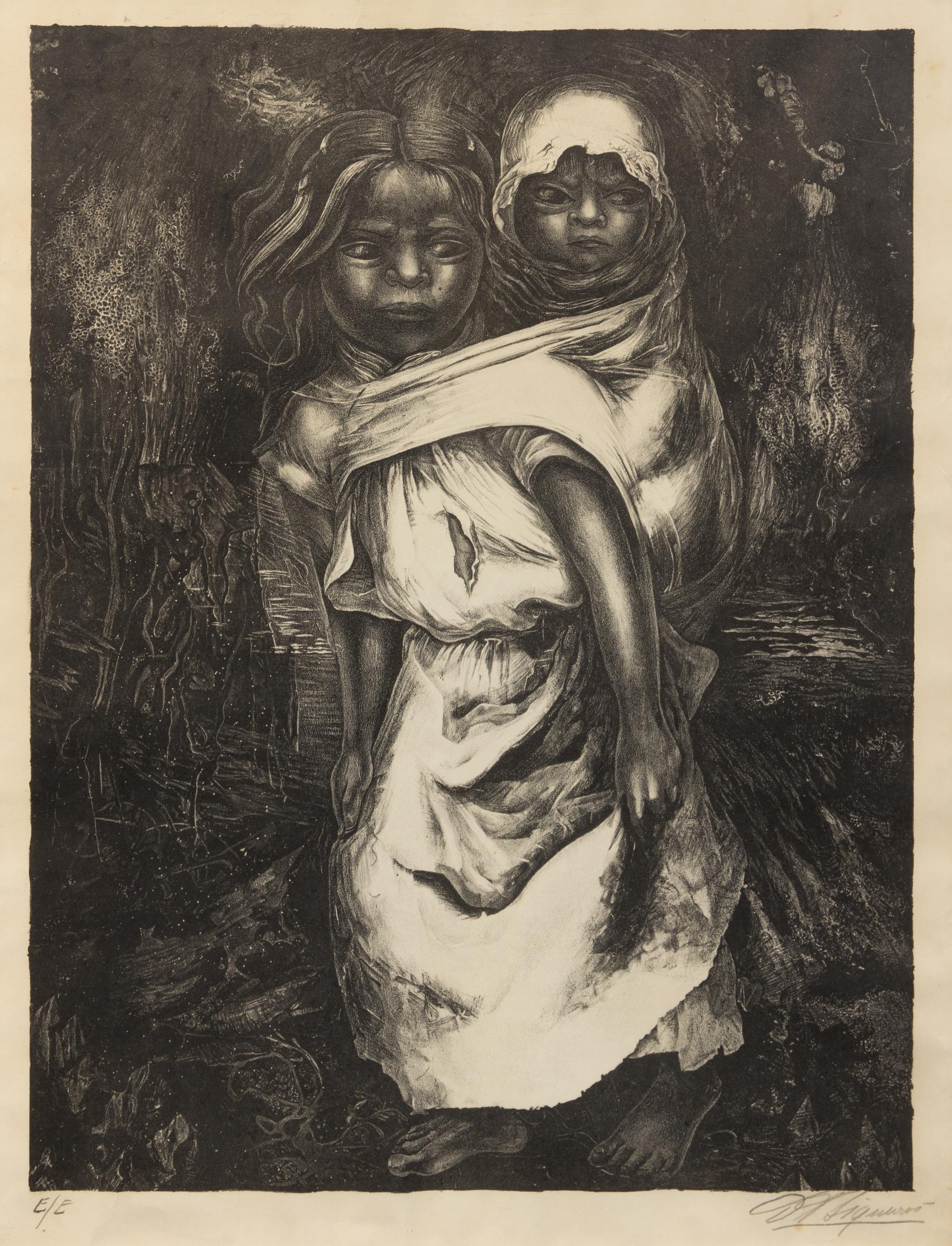 David Alfaro Siqueiros, (Mexican, 1896–1974), Nina madre, 1956