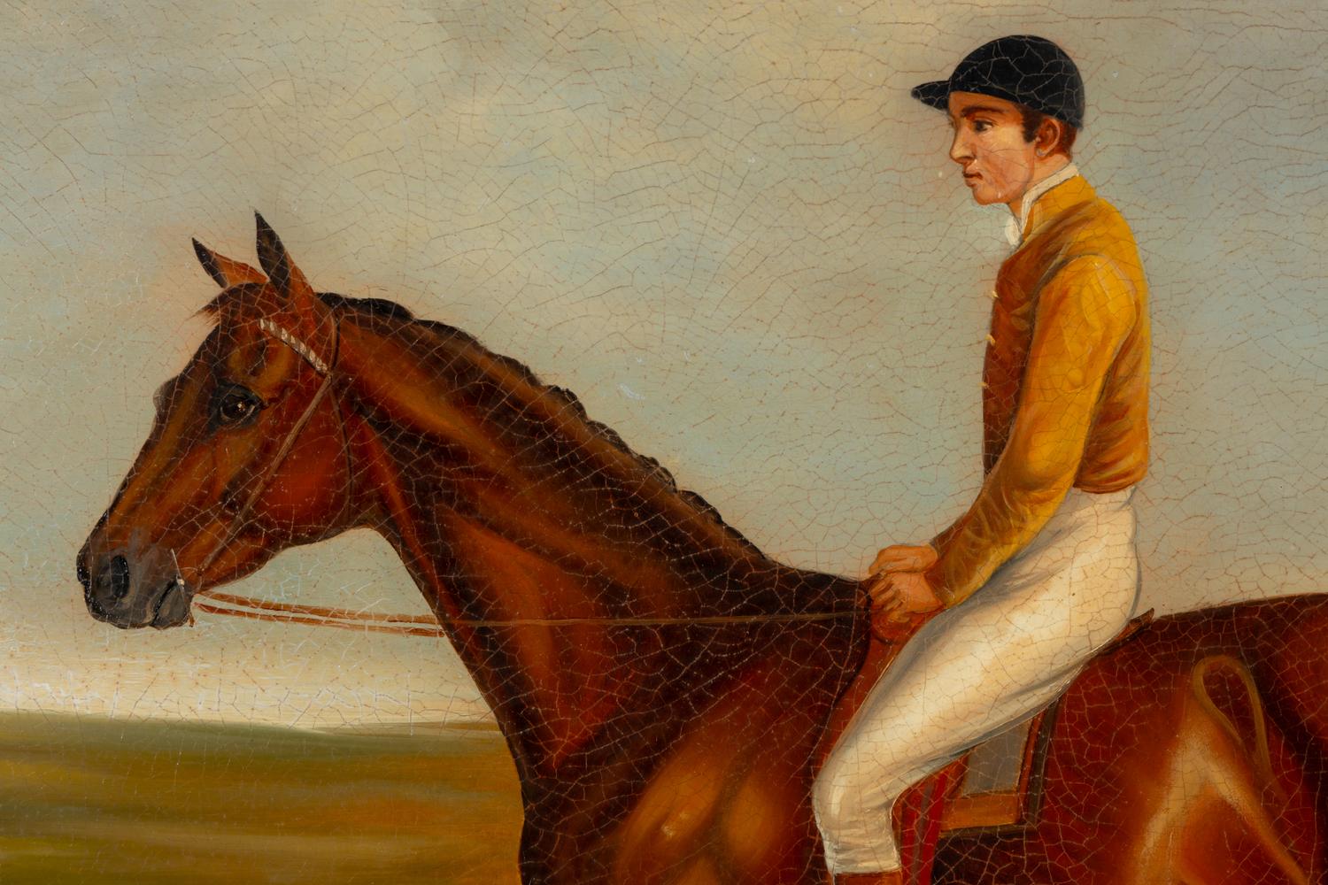 Horse and Jockey, with a Monkey