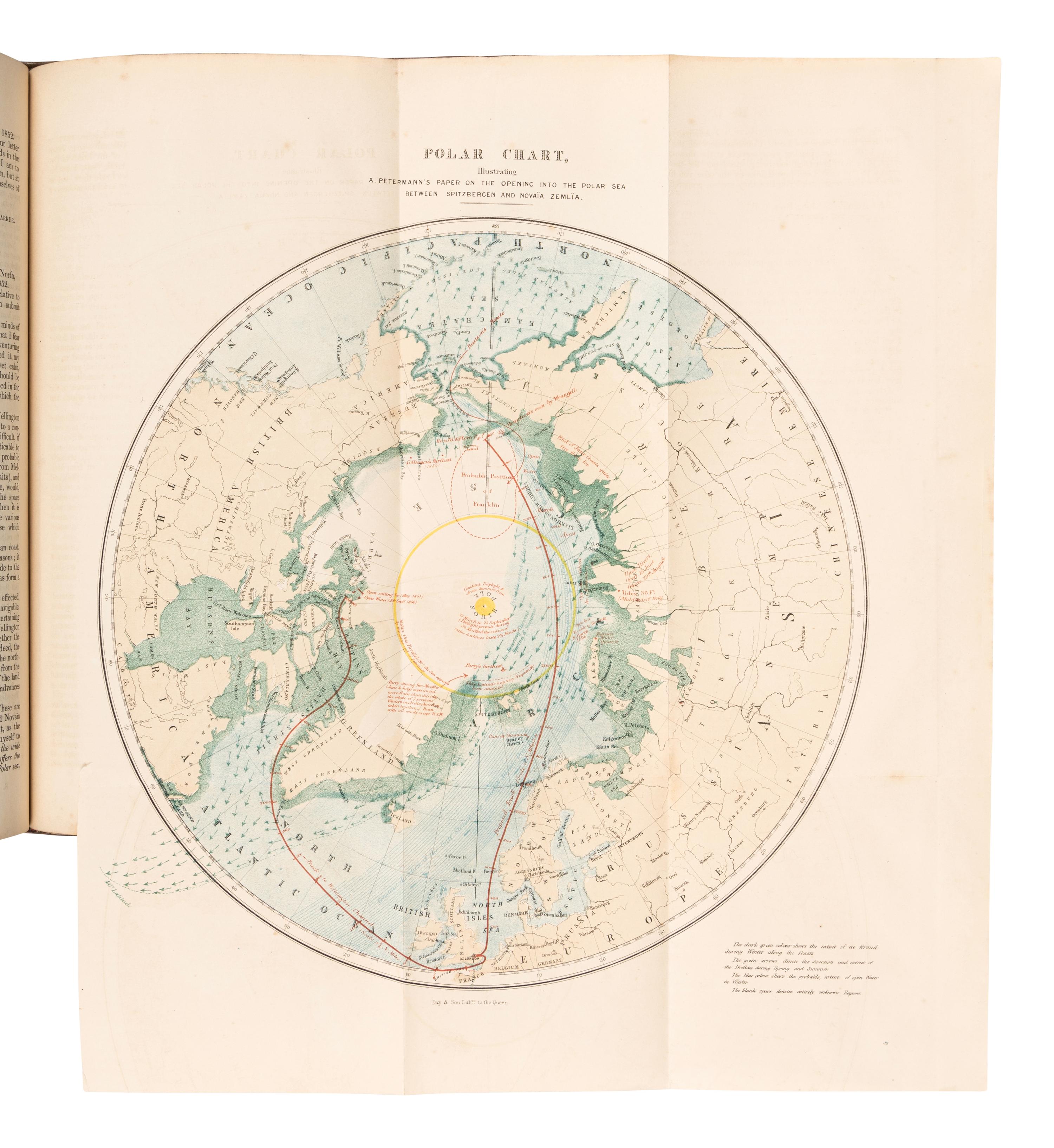 [BRITISH PARLIAMENTARY PAPERS]. Arctic expedition. Further Correspondence and Proceedings Connected with the Arctic Expedition . London: George Edward Eyre and William Spottiswoode, 1852.