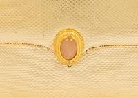 Judith Leiber Gold Leather Purse