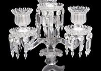 A Baccarat Dauphin Three-Light Candelabrum