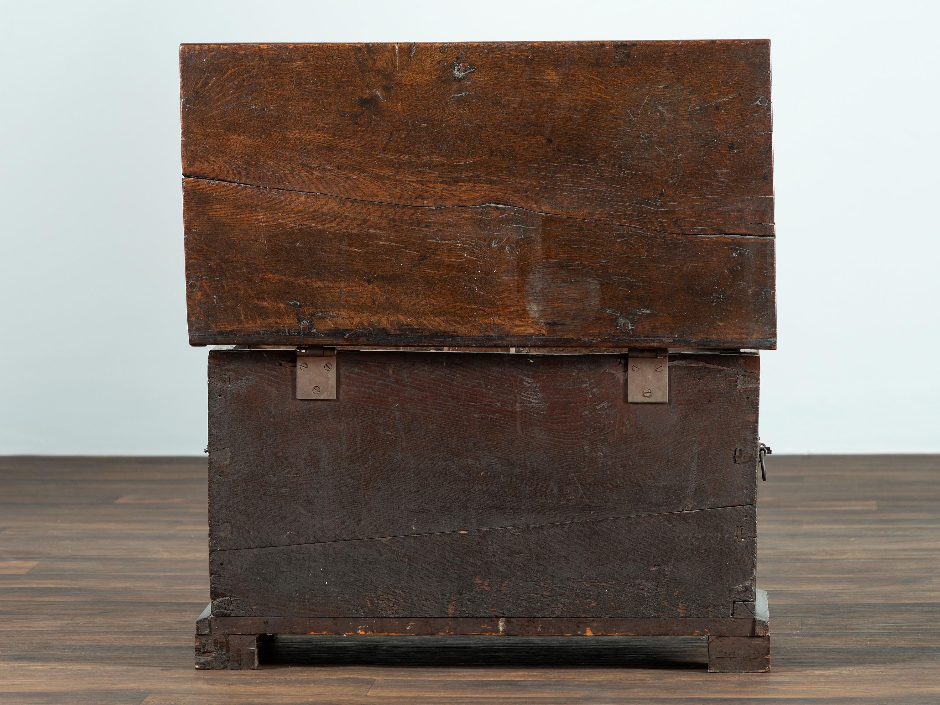A William and Mary Carved and Paneled Oak Blanket Chest