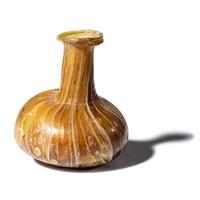 A Roman Marbled Yellow Glass Bottle