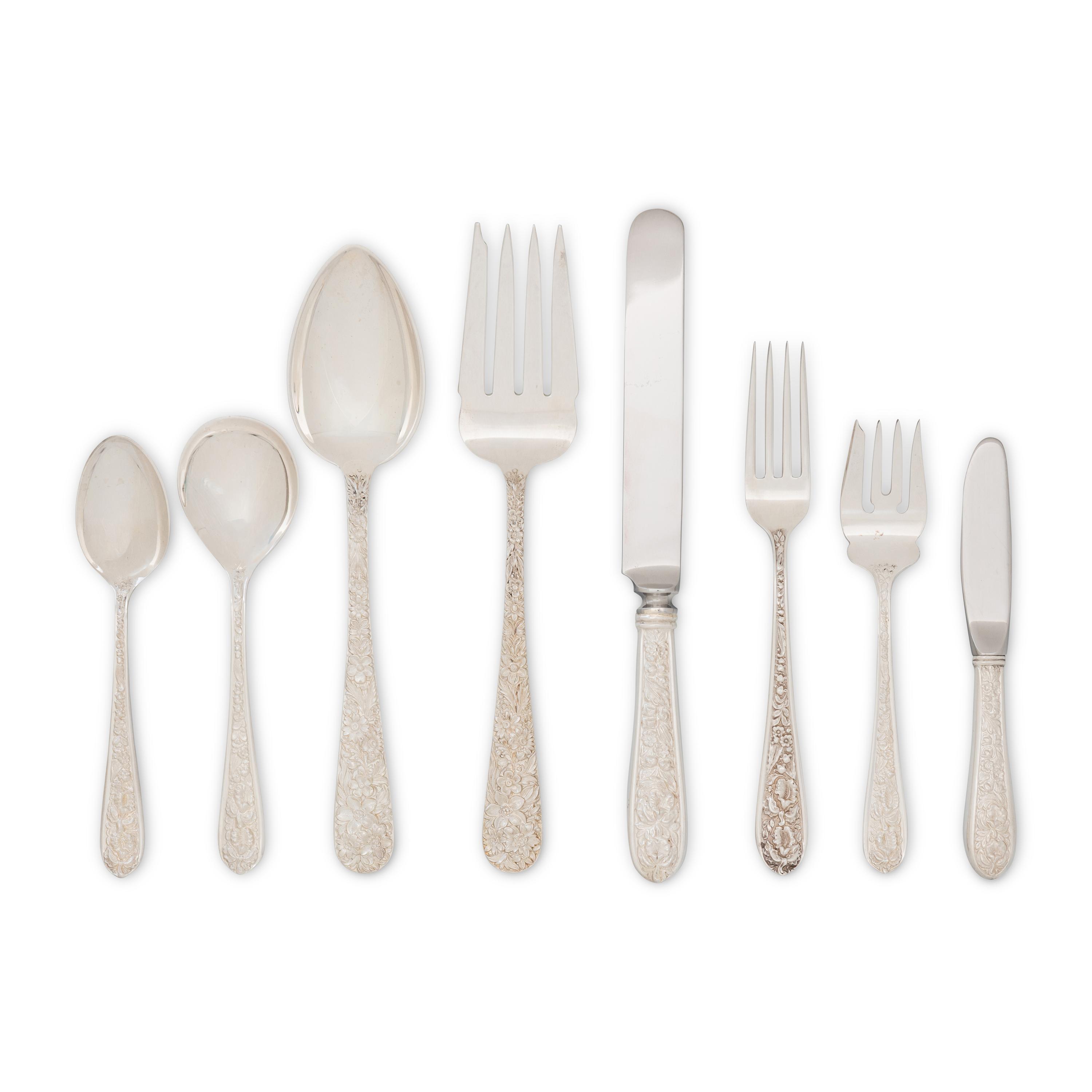 An American Silver Flatware Service