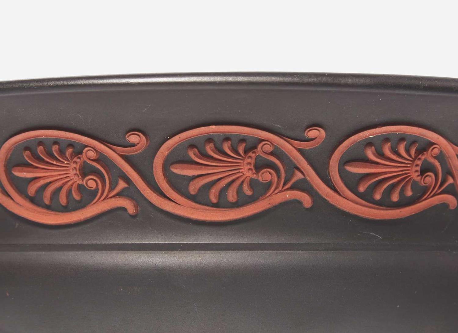 A Wedgwood Black Basalt Handled Bowl, UK, early 19th century