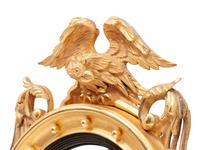 A Federal Style Eagle Convex Mirror