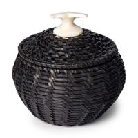 James Omnik (Iñupiaq, 20th century) — Baleen Basket, with Whale Tail Finial