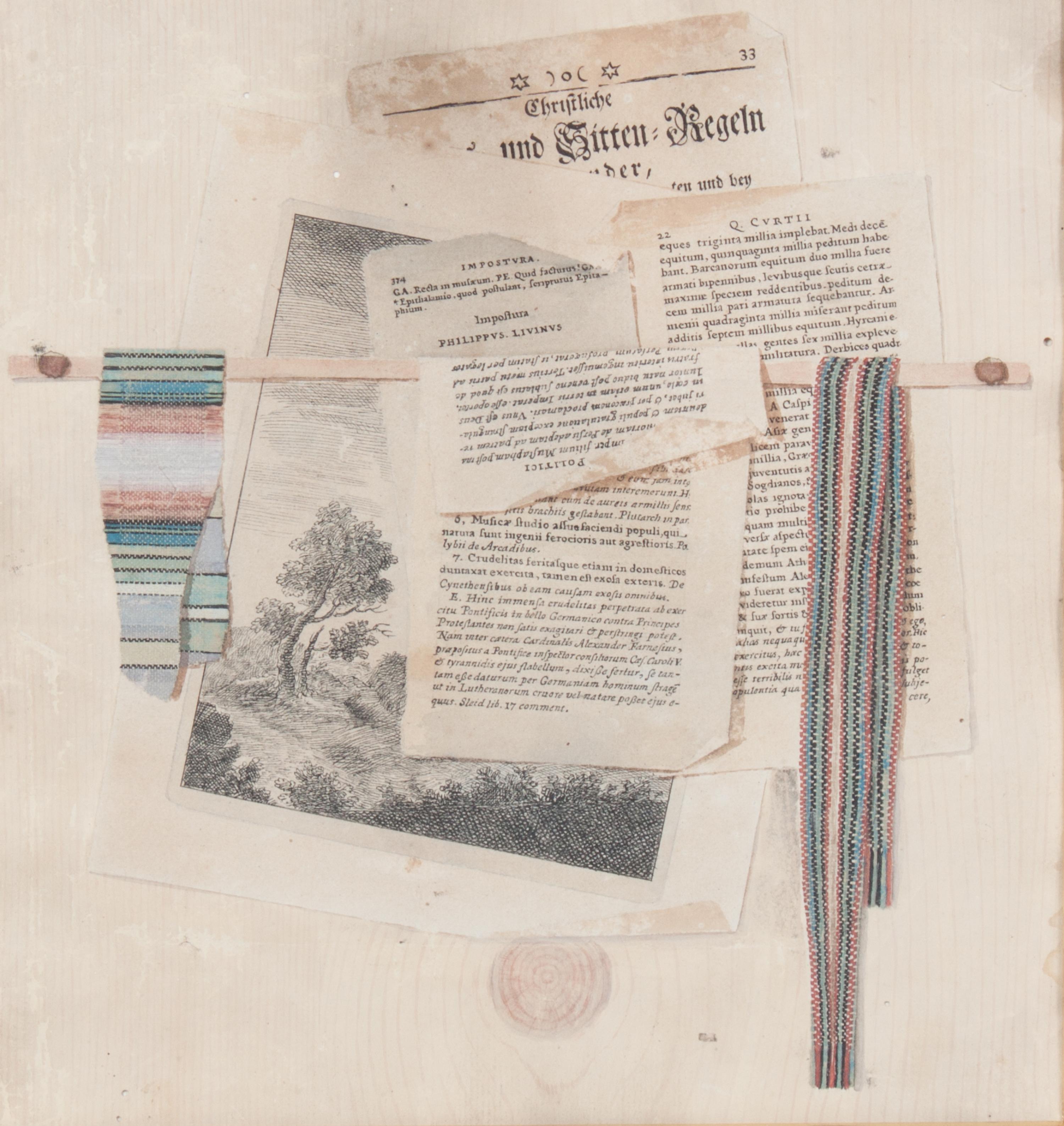 Artist Unknown, (20th century), Newspaper trompe l'oeil