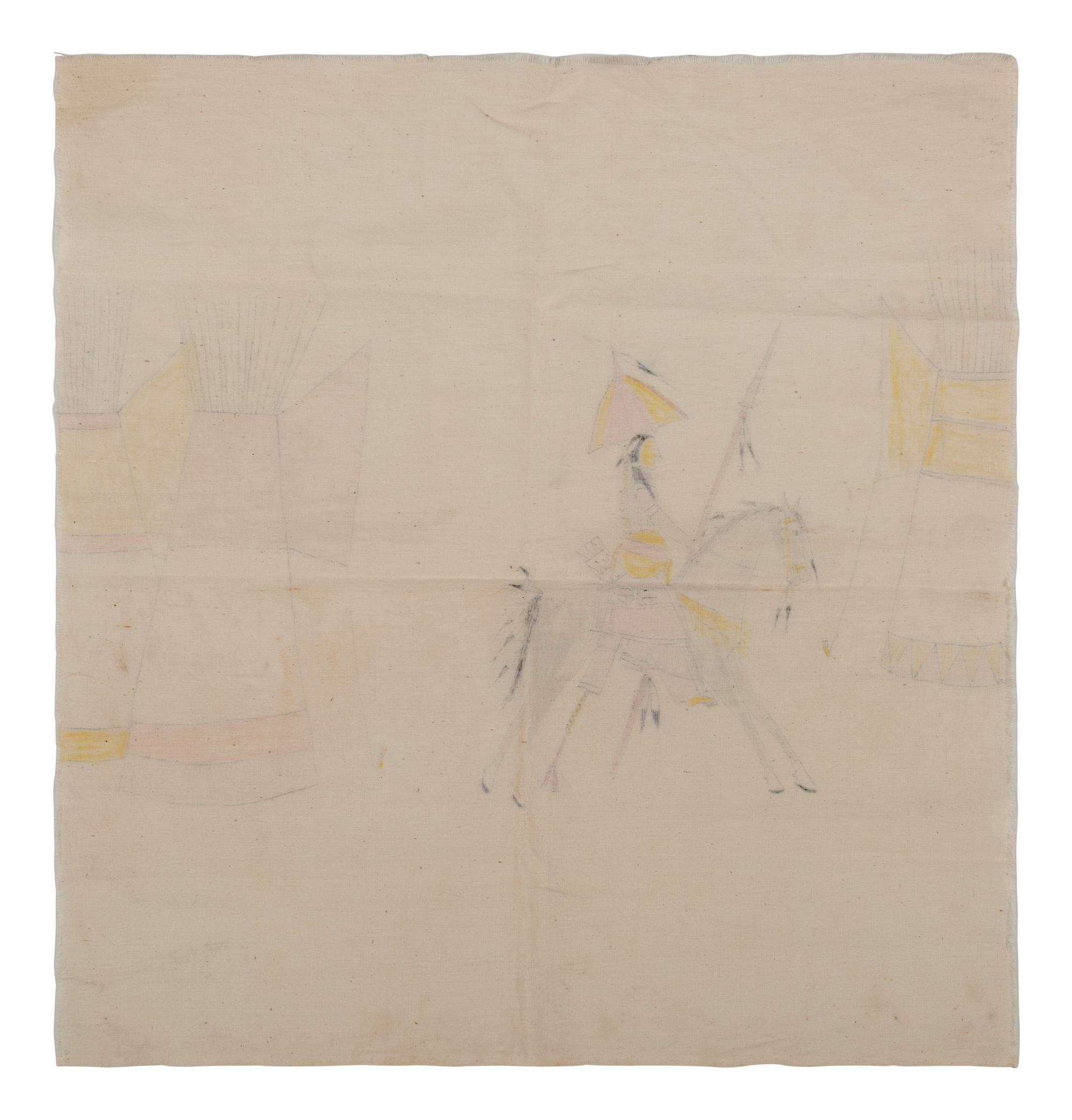Contemporary Ledger Drawings on Muslin