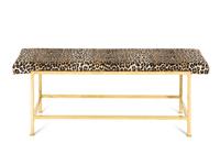 A Dunbar Brass-Frame Bench by Edward Wormley