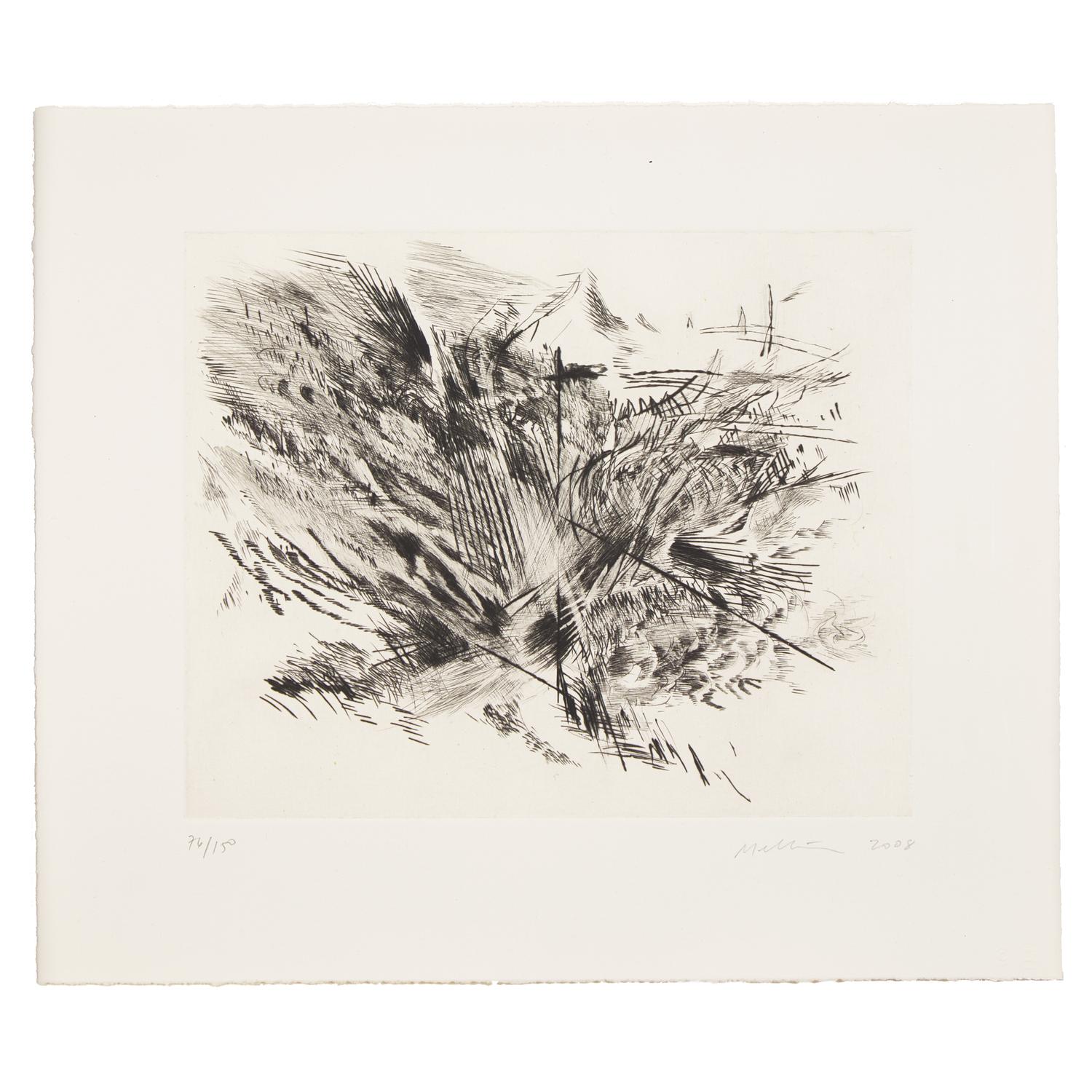 Julie Mehretu (Ethiopian, b. 1970) — Untitled I (Amulets) (from Artists for Obama ), 2008