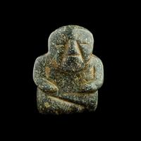 A Chontal or Olmec Jade Seated Figure