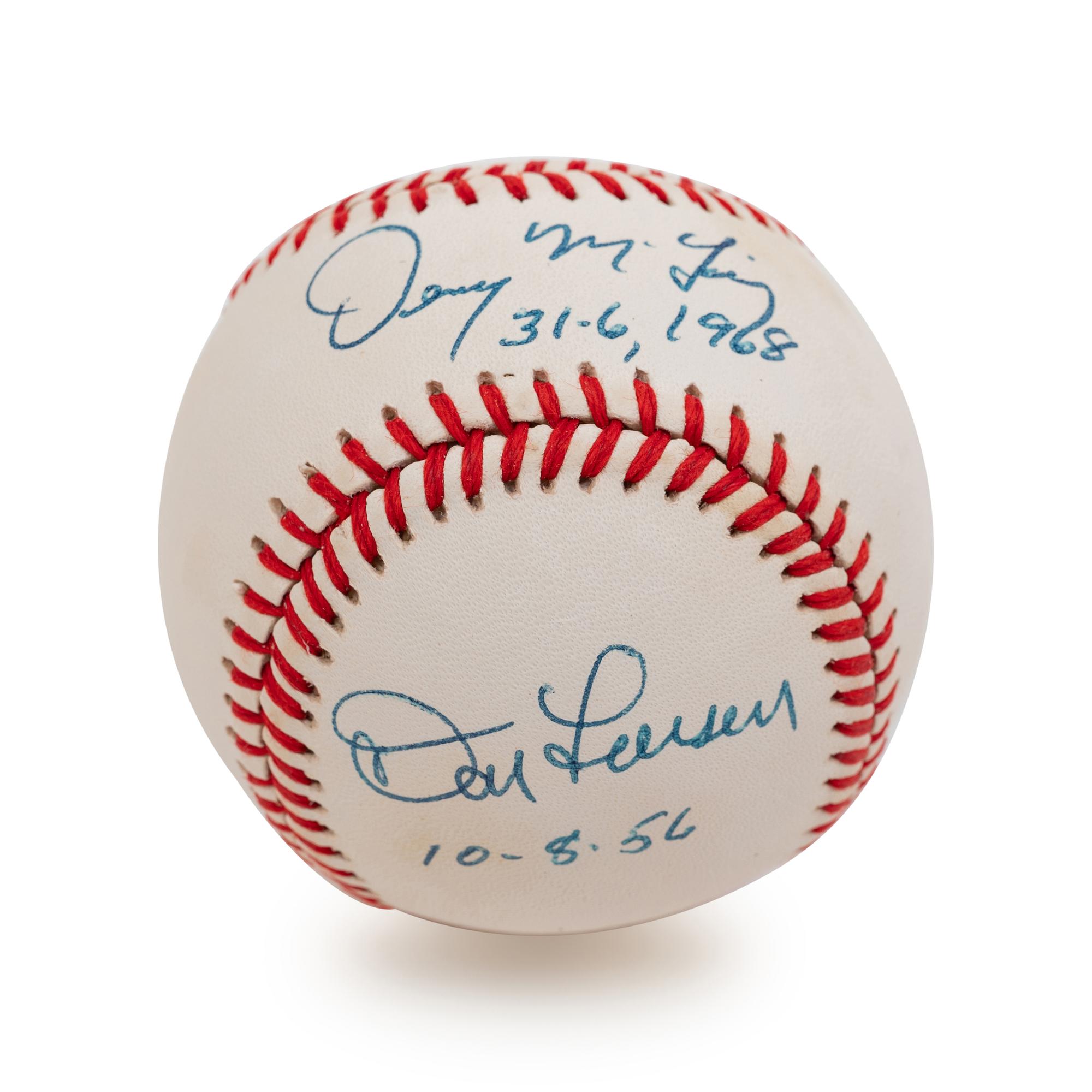 A Group of Nine Baseball Hall of Fame and Notables Signed Autograph Items (BAS Beckett Authentication Services Certified),
