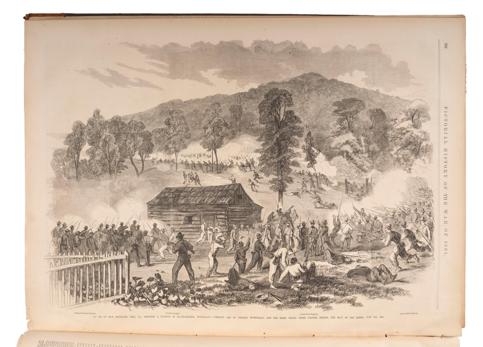 [CIVIL WAR - FRANK LESLIE]. SQUIER, E.G., editor. Frank Leslie's Pictorial History of the War . New York: Frank Leslie, 1862.