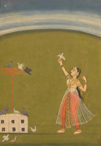 Two Indian Miniature Paintings — 印度細密畫兩幅