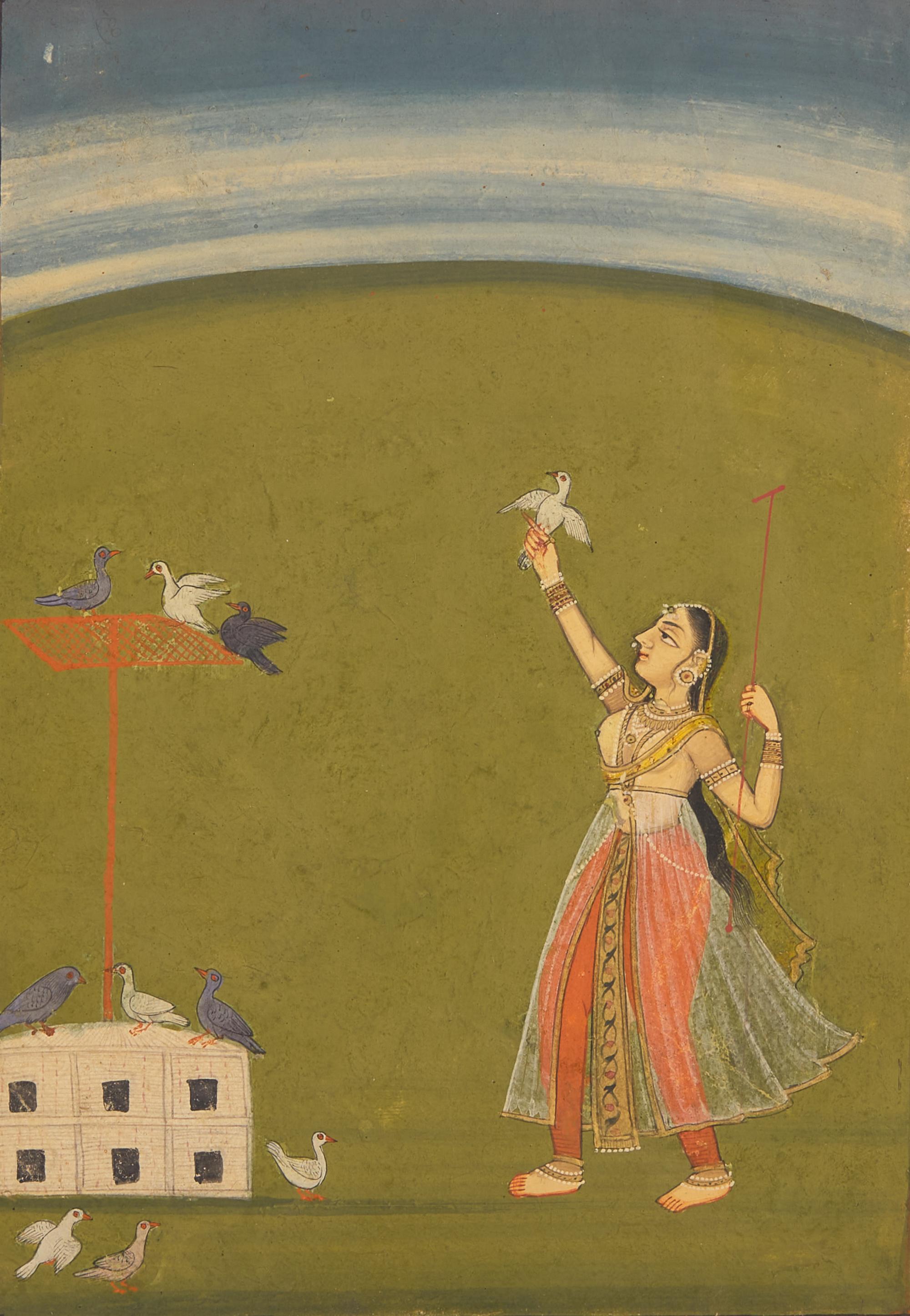 Two Indian Miniature Paintings — 印度細密畫兩幅