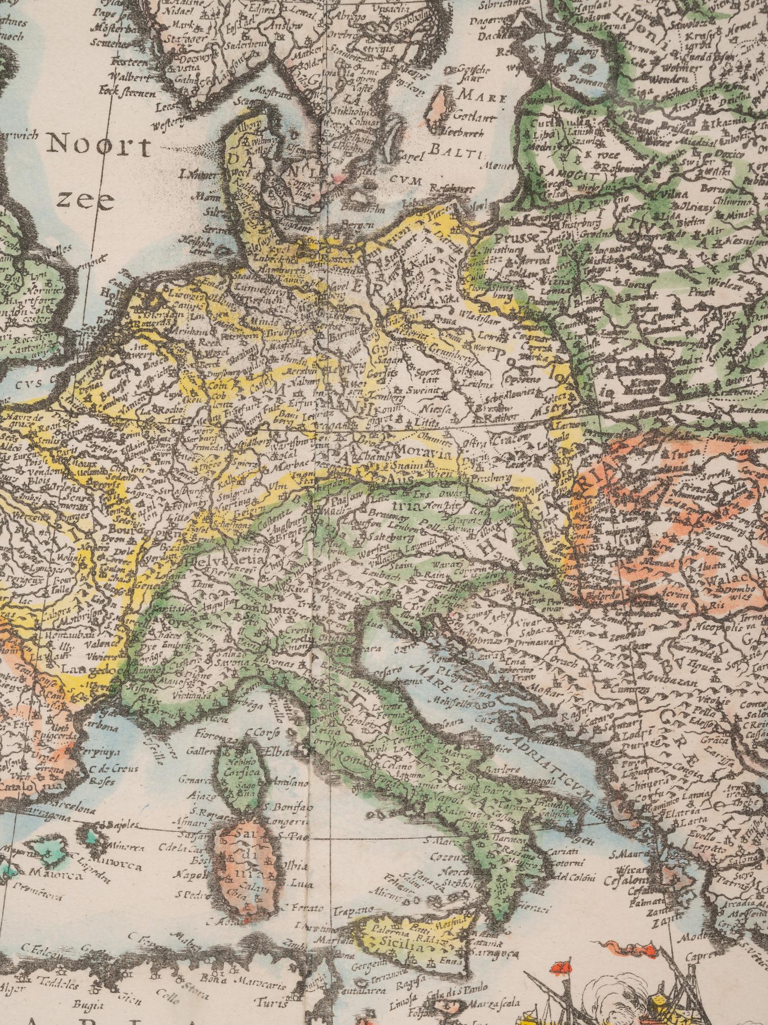 BLAEU, Willem Europa Recens Descripta. The Netherlands, 1617.