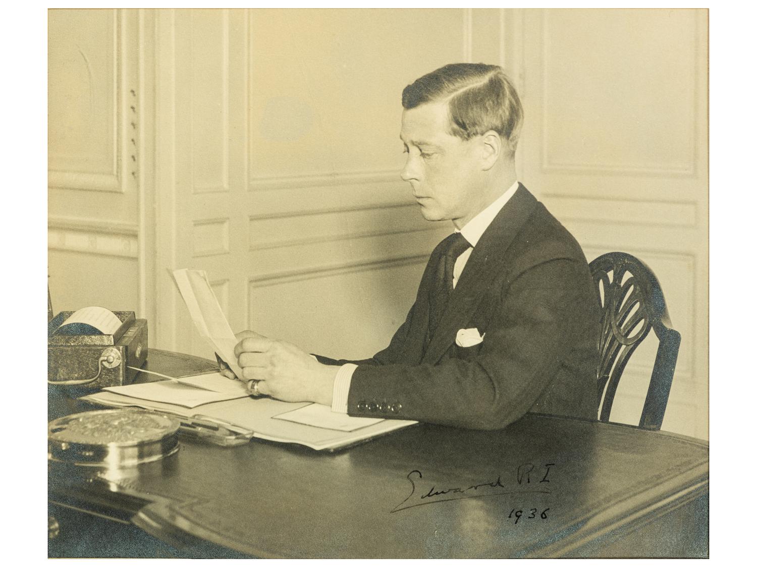 [ROYALTY]. WINDSOR, Edward, Duke of (1894-1972, "Edward VIII, King of England"), as Prince of Wales and Charles Sumner BURCH (1855-1920).