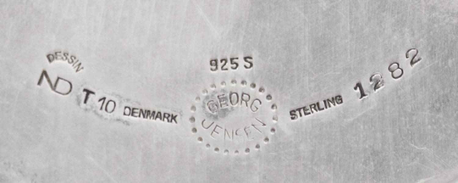 A Danish Silver Candy Dish, Nanna Ditzel for Georg Jensen Silversmithy, Copenhagen, 20th Century, centered by an applied 7-point star.