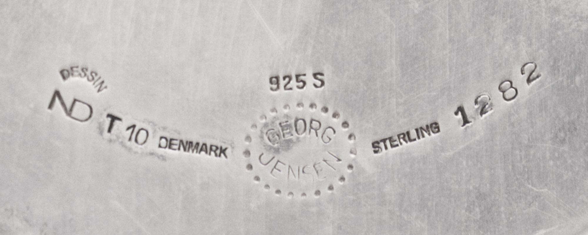 A Danish Silver Candy Dish, Nanna Ditzel for Georg Jensen Silversmithy, Copenhagen, 20th Century, centered by an applied 7-point star.