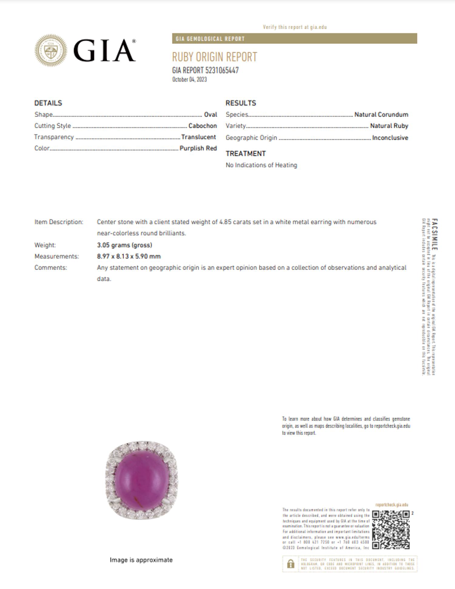 RUBY, SAPPHIRE, AND DIAMOND STUD EARRINGS