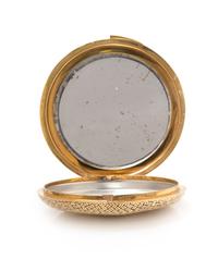 An 18 Karat Yellow Gold Compact, Van Cleef & Arpels, New York, 73.90 dwts.