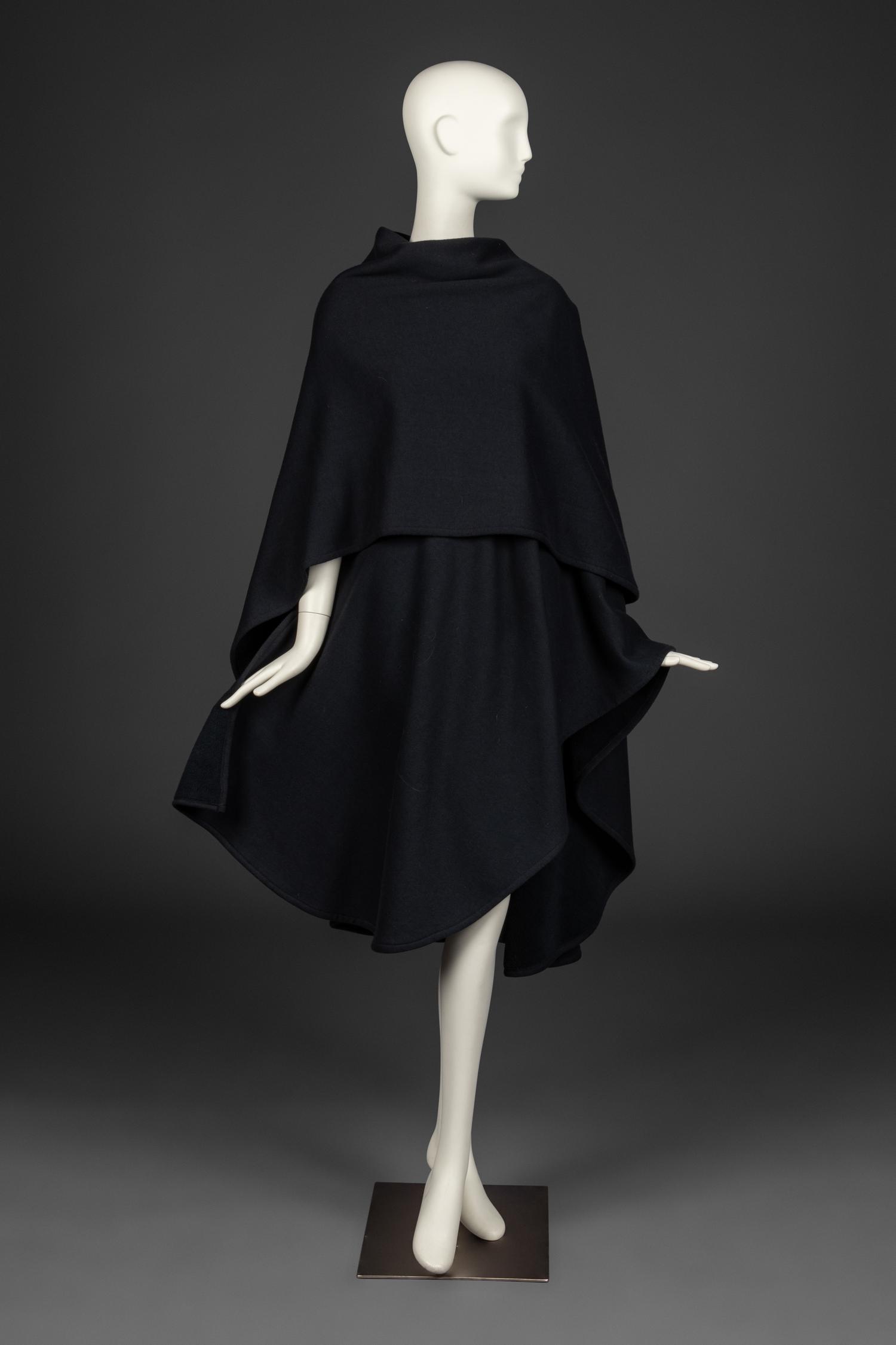 Norma Kamali Jersey Knit Poncho, 1980s