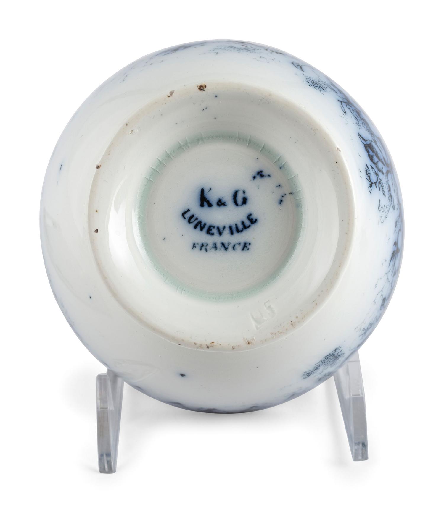 A Group of Flow Blue and Transferware Table Articles
