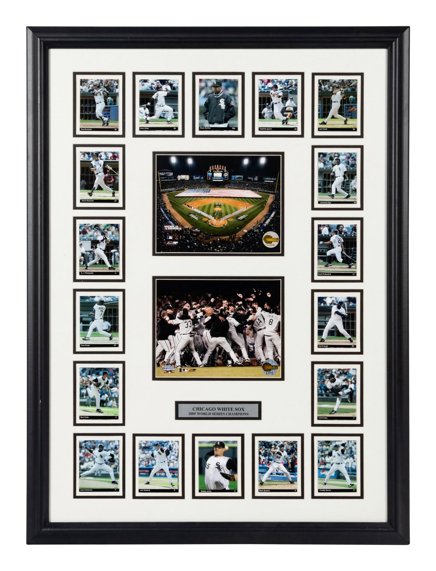 A Group of Three Chicago White Sox Presentation Pieces Formerly Displayed at Mike Ditka’s Restaurant