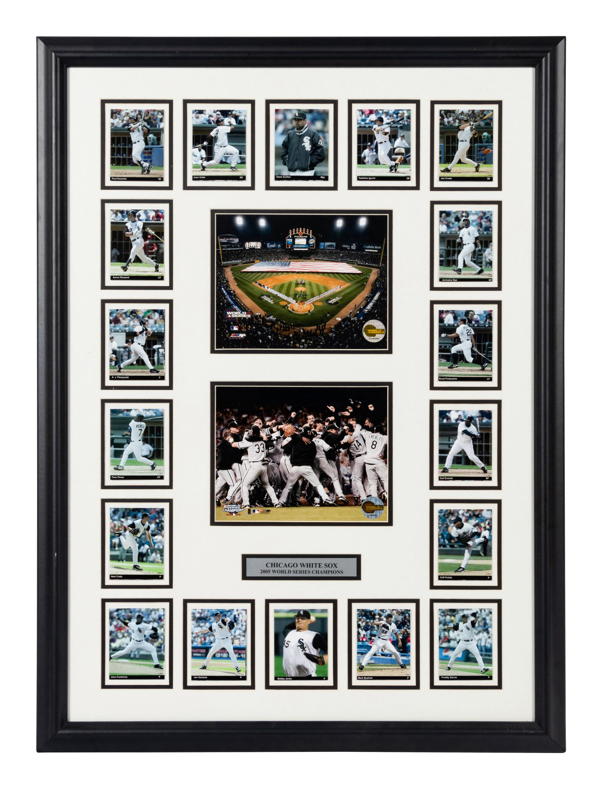 A Group of Three Chicago White Sox Presentation Pieces Formerly Displayed at Mike Ditka’s Restaurant
