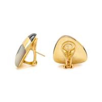 TIFFANY & CO., ANGELA CUMMINGS, YELLOW GOLD, ONYX, AND MOTHER-OF-PEARL EARRINGS