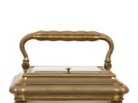 A Rare 'Giant' Gorge-Cased Brass Carriage Clock