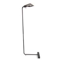 A Cedric Hartman Patinated Brass Floor Lamp