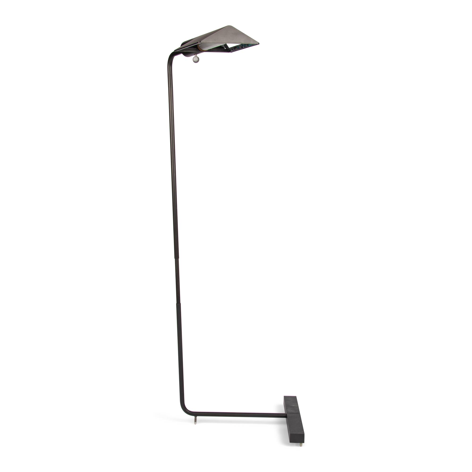 A Cedric Hartman Patinated Brass Floor Lamp