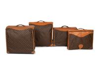 Four Louis Vuitton French Company Garment Bags, 1976-91