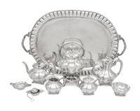 A Sanborns Silver Eight-Piece Tea and Coffee Service