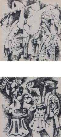 Two works: Untitled, 1952