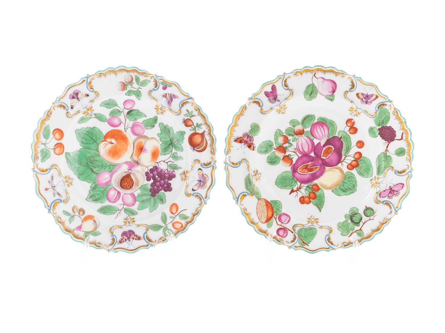 A Pair of Chelsea Porcelain Duke of Cambridge Plates — 1765