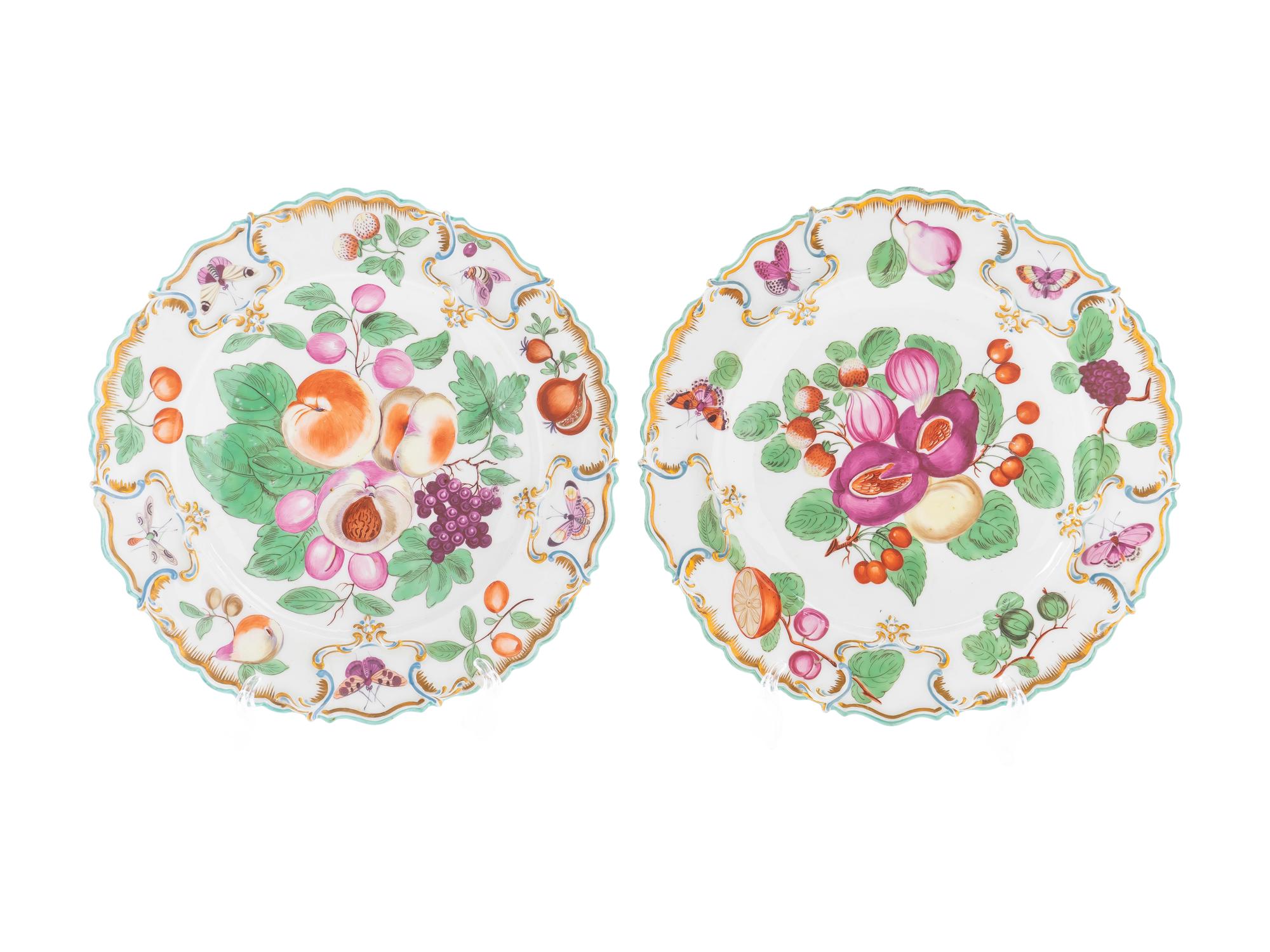 A Pair of Chelsea Porcelain Duke of Cambridge Plates — 1765