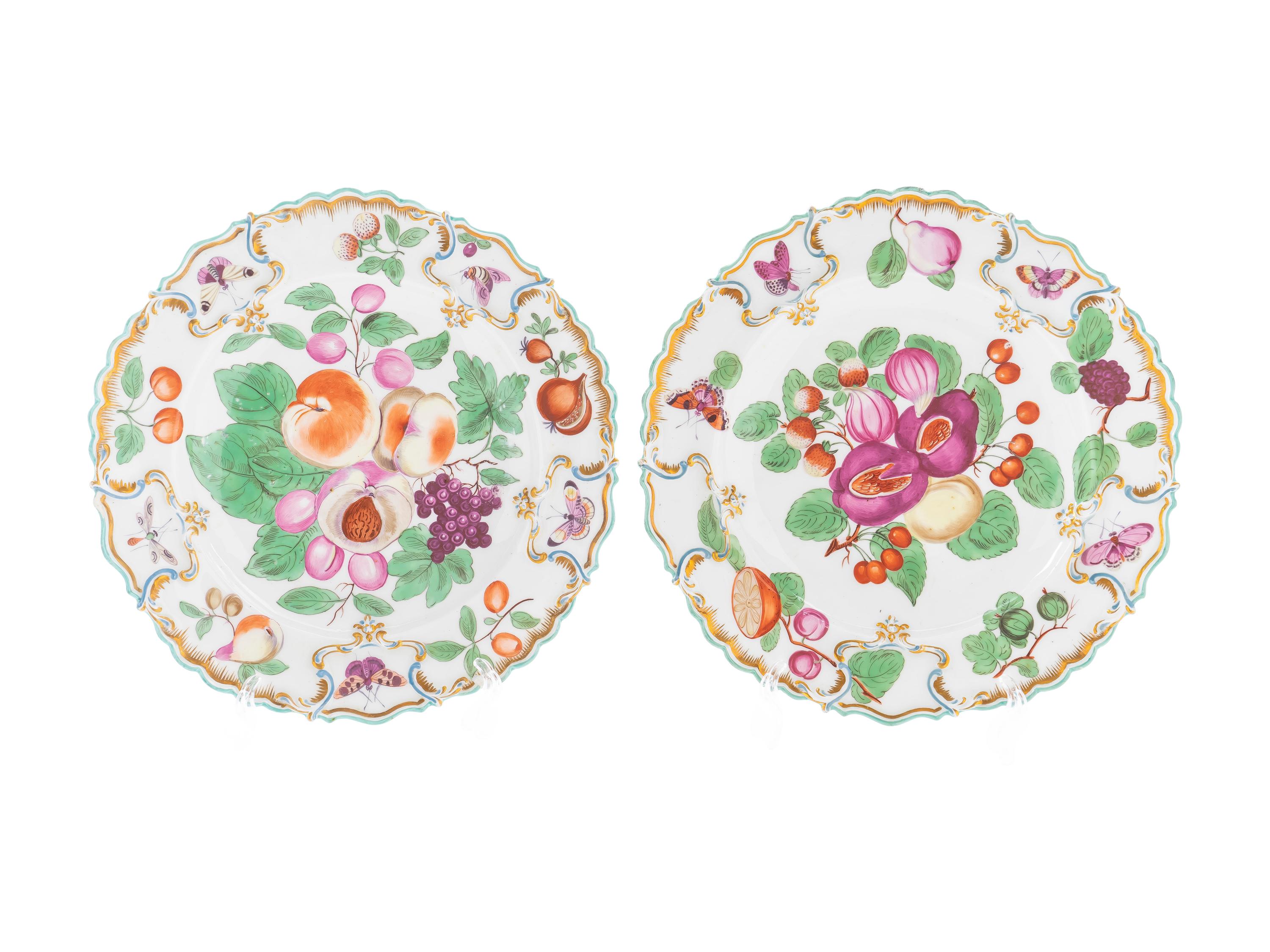 A Pair of Chelsea Porcelain Duke of Cambridge Plates — 1765