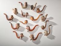 Collection of Pueblo Pottery Pipes