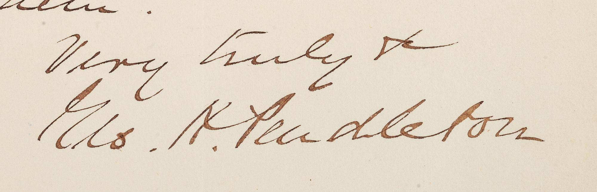 [AUTOGRAPHS]. Signatures of 19th-century American military and political figures.