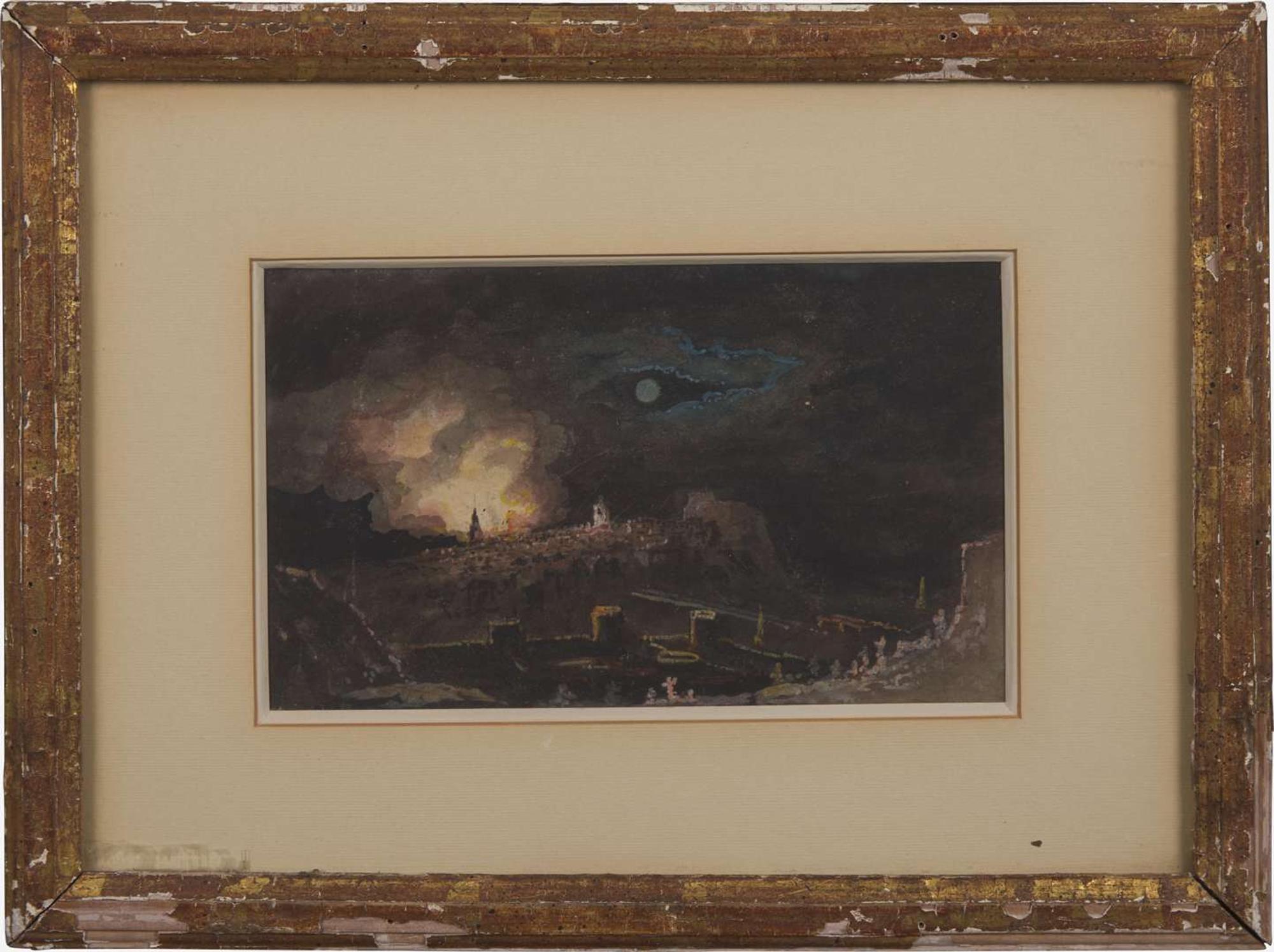Attributed to John Martin (British 1798 - 1854) - Destruction of Sodom and Gomorrah