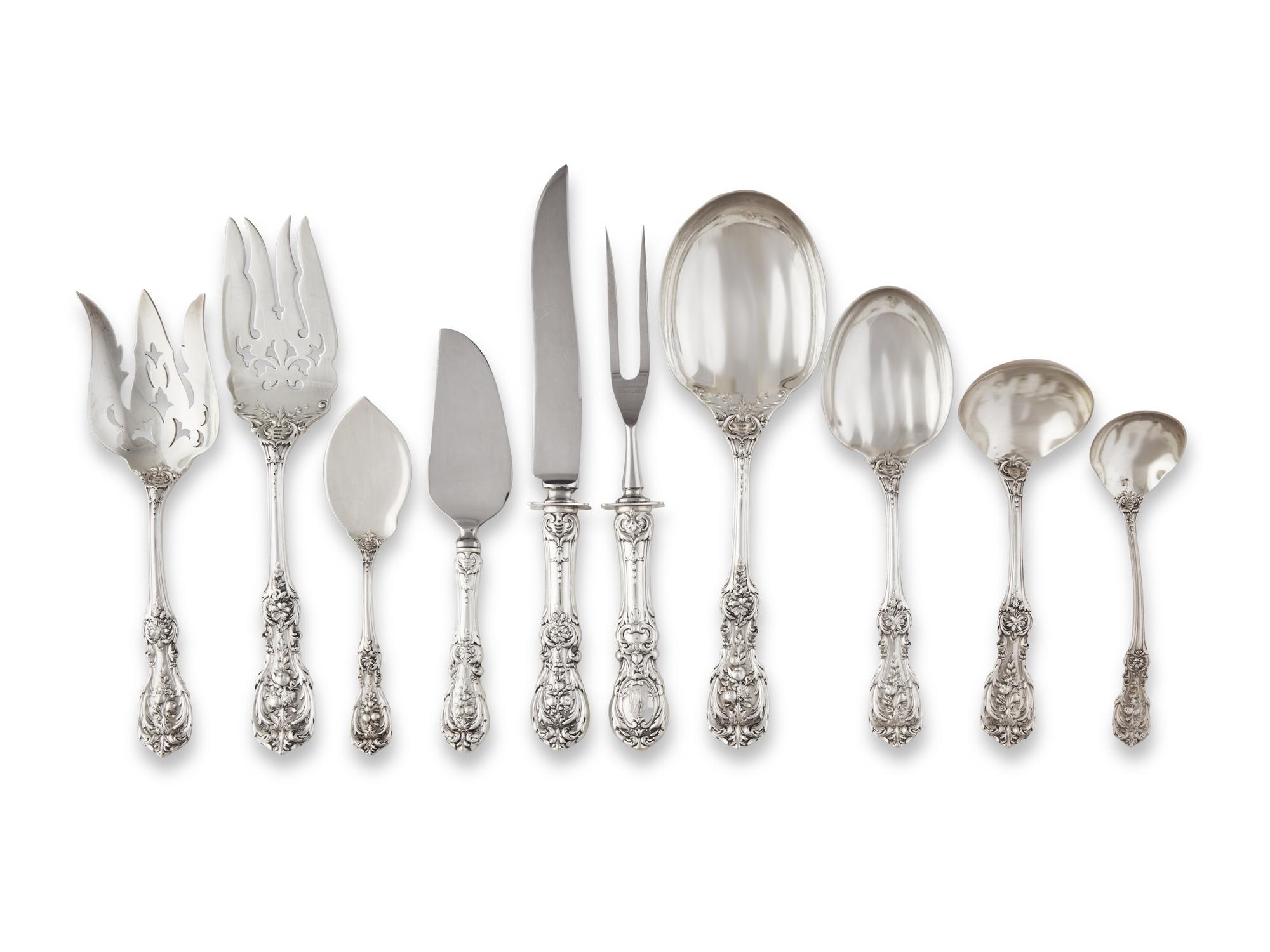 An American Silver Flatware Service