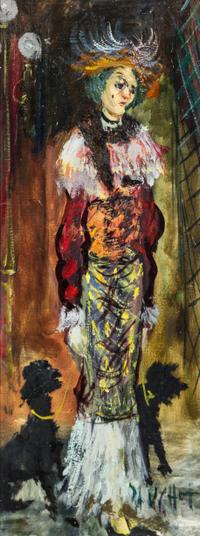 Gabriel Dauchot, (French, 1927-2005), La Chanteuse