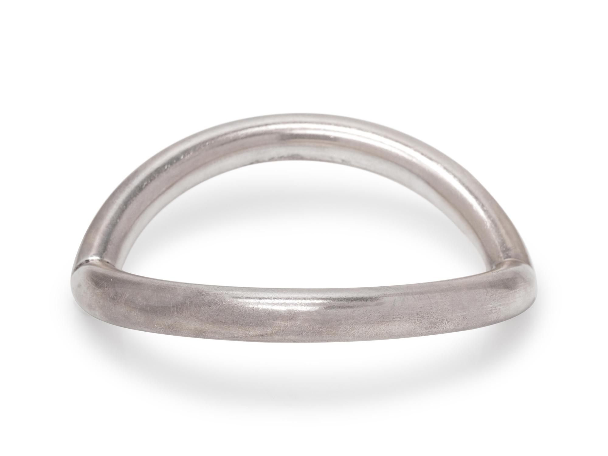 A Modernist Sterling Silver Bangle Bracelet, Nanna Ditzel for Georg Jensen,