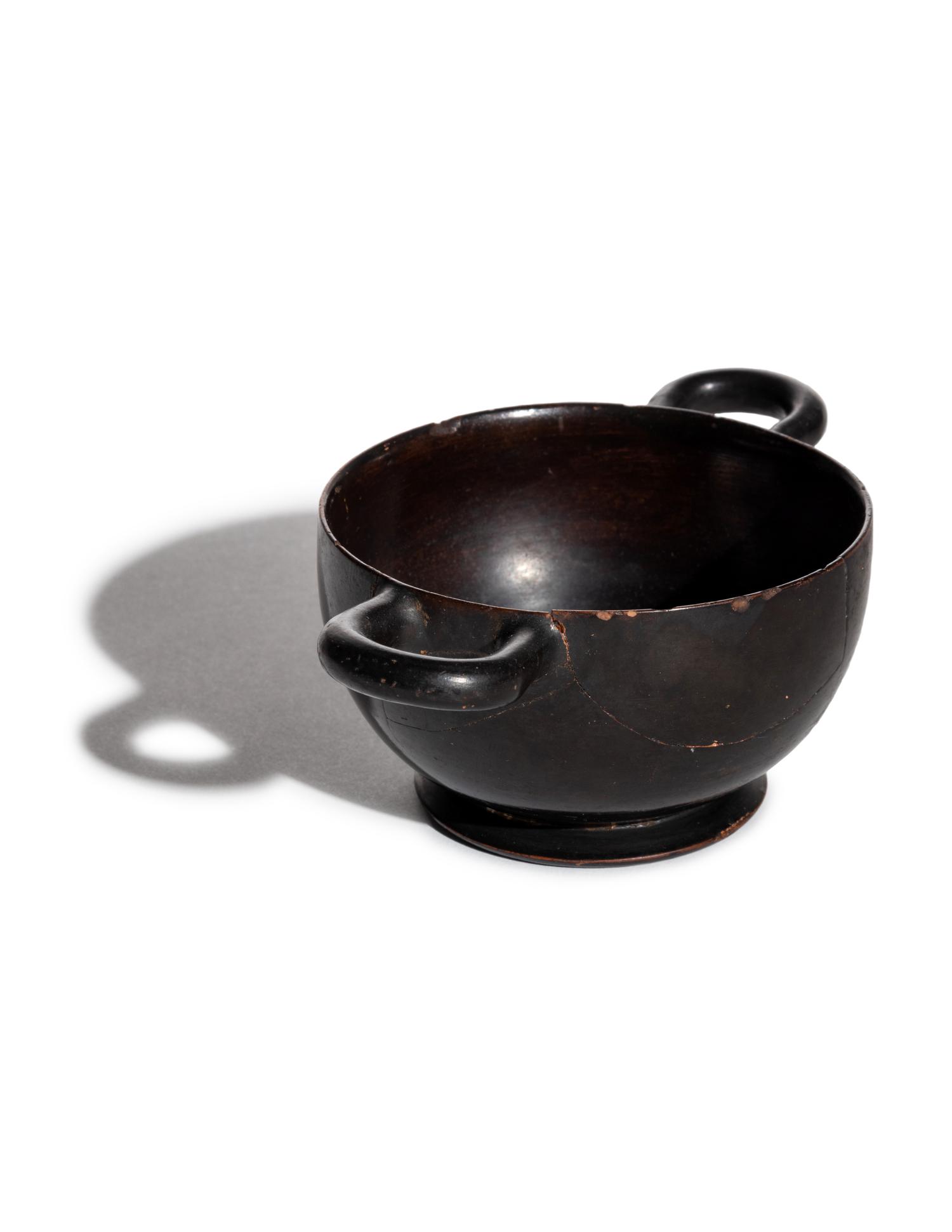 A Greek Black-Glazed Skyphos