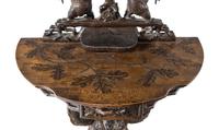 A Black Forest Carved Dressing Table