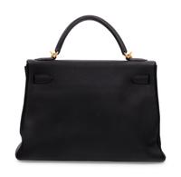 Hermès Black Leather 32cm Kelly Bag