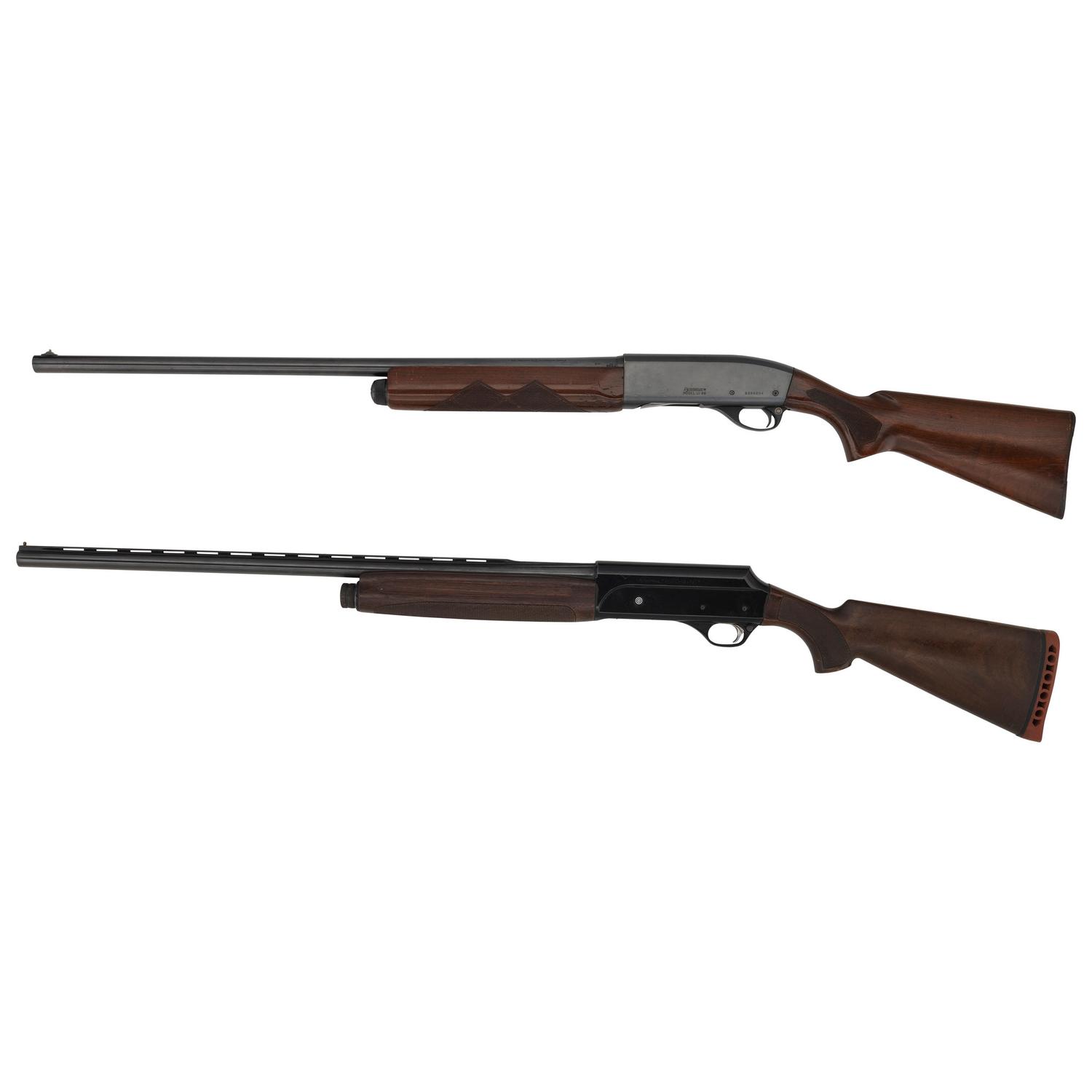 ** Lot of 2 Semi-Auto Shotguns Including: Remington and Universal